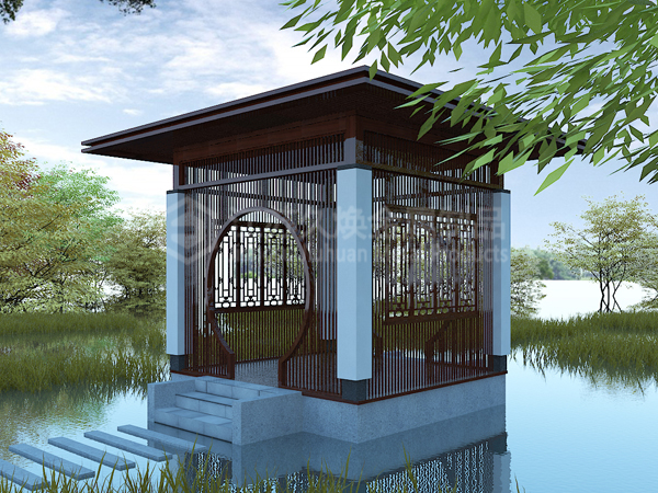 仿古吸烟亭